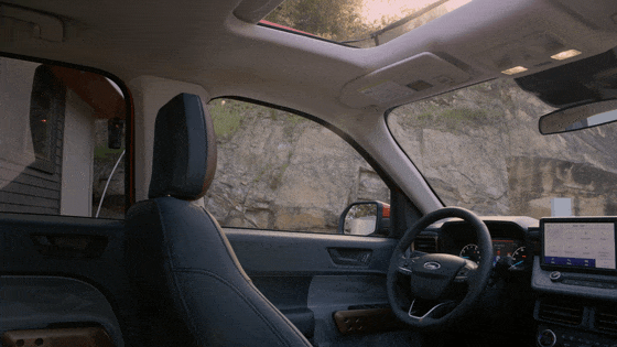 Ford Maverick Interior GIF